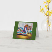 Chinesischer Drache (21) Karte (Gelbe Blume)