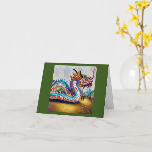 Chinesischer Drache (21) Karte (Gelbe Blume)