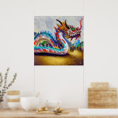 Chinesischer Drache (21) Poster (Küche)
