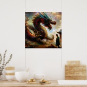 Chinesischer Drache (23) Poster (Küche)