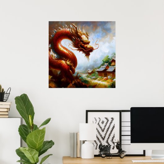 Chinesischer Drache (24) Poster (Heimbüro)