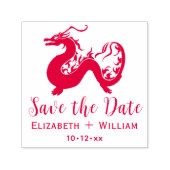 Chinesischer Drache #2 Hochzeit Das Datum speicher Permastempel (Design)