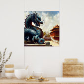Chinesischer Drache (30) Poster (Küche)