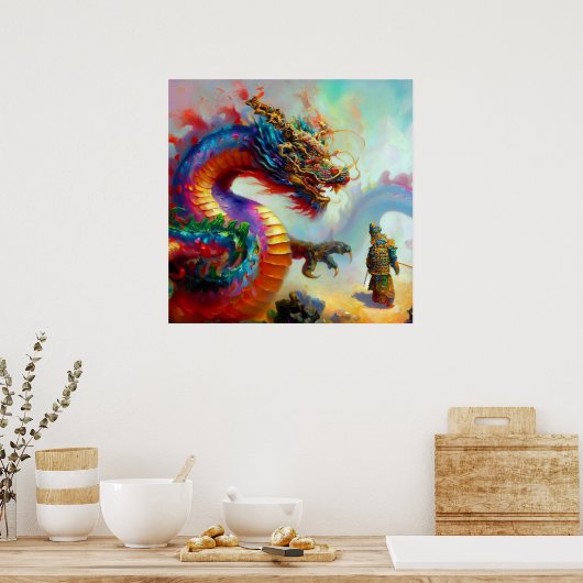 Chinesischer Drache (31) Poster (Küche)