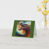 Chinesischer Drache (32) Karte (Gelbe Blume)