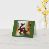 Chinesischer Drache (34) Karte (Gelbe Blume)