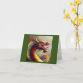 Chinesischer Drache (35) Karte (Gelbe Blume)