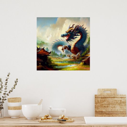 Chinesischer Drache (36) Poster (Küche)