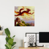 Chinesischer Drache (5) Poster (Heimbüro)