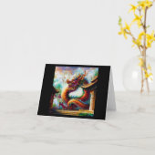 Chinesischer Drache (6) Karte (Gelbe Blume)