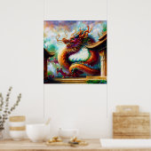 Chinesischer Drache (6) Poster (Küche)