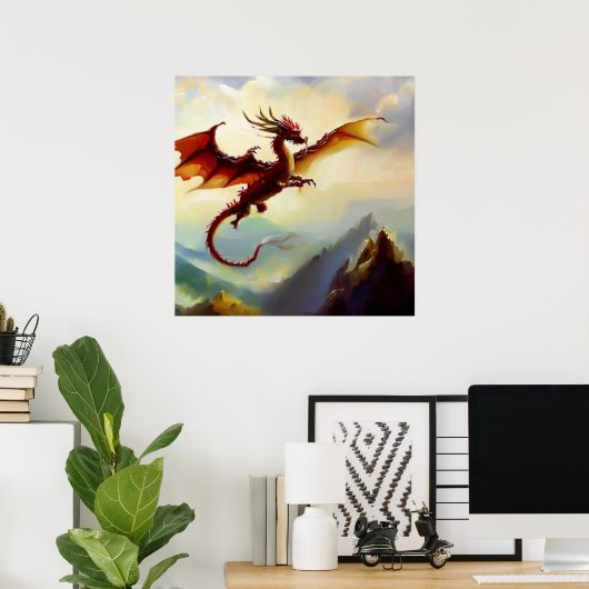 Chinesischer Drache (7) Poster (Heimbüro)