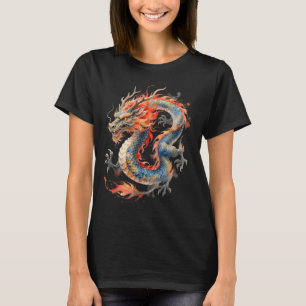 Chinesischer Drache Asiatische Mythologie Zodiak T-Shirt