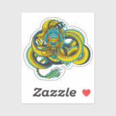 Chinesischer Drache Aufkleber (Blatt)
