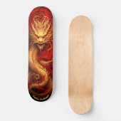 Chinesischer Drache aus Red & Gold Skateboard (Vorderseite)