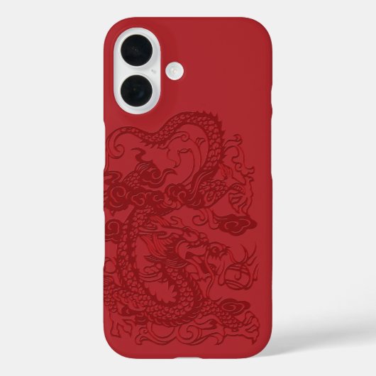 Chinesischer Drache aus Rot Case-Mate iPhone Hülle (Rückseite)