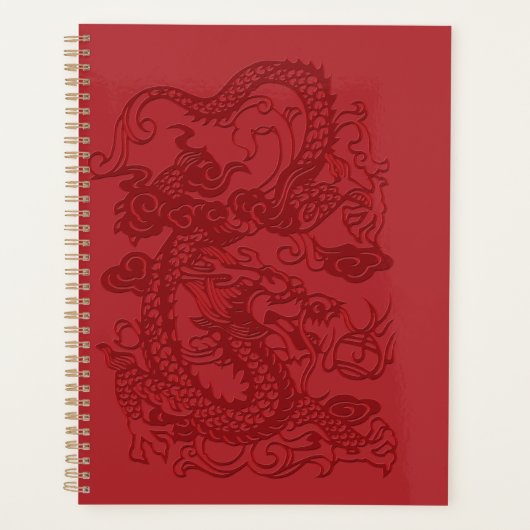 Chinesischer Drache aus Rot Planer (Vorderseite)