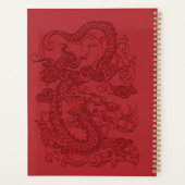 Chinesischer Drache aus Rot Planer (Rückseite)