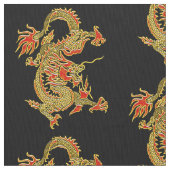 Chinesischer Drache aus Rot und Gold Stoff (Nahaufnahme)