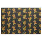 Chinesischer Drache aus Rot und Gold Stoff (Fat Quarter (45,7 x 55,9 cm))