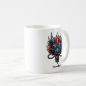 Chinesischer Drache Benutzername Kaffeetasse (VorderseiteRechts)
