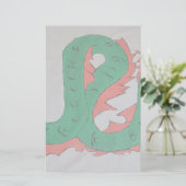Chinesischer Drache Briefpapier (Stehend Vorderseite)