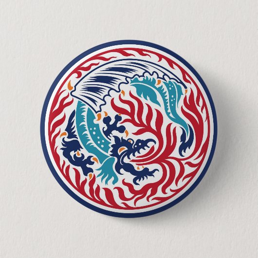 Chinesischer Drache Button (Vorderseite)