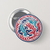 Chinesischer Drache Button (Vorne & Hinten)