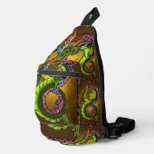 Chinesischer Drache Crossbody Bag (Rechte Ecke)