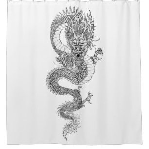 Chinesischer Drache Duschvorhang