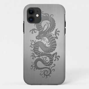 Chinesischer Drache, Edelstahl-Effekt iPhone 11 Hülle