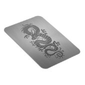 Chinesischer Drache, Effekt aus rostfreiem Stahl Magnet (Rechte Seite)