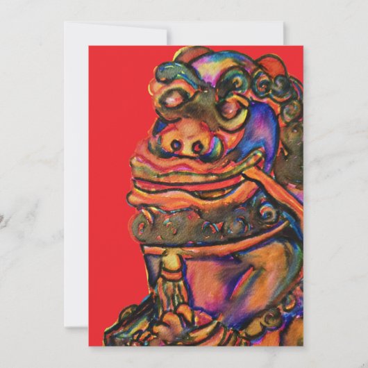 Chinesischer Drache Einladung (Vorderseite)