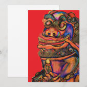 Chinesischer Drache Einladung (Vorne/Hinten)