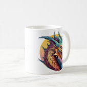 Chinesischer Drache farbiger Cartoon Kaffeetasse (VorderseiteRechts)