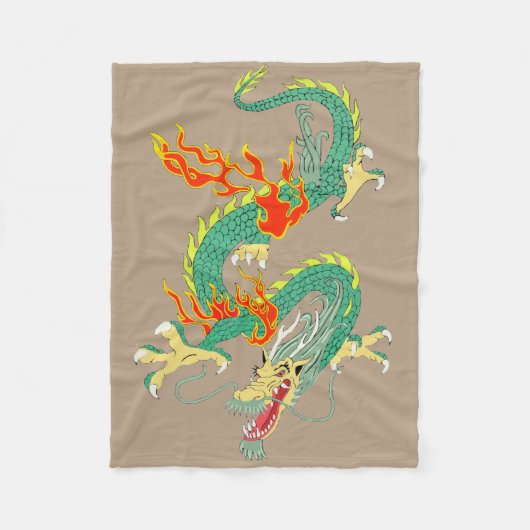 Chinesischer Drache Fleece Blanket (Vorderseite)