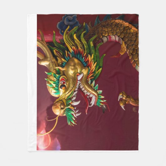 Chinesischer Drache Fleecedecke (Vorderseite)