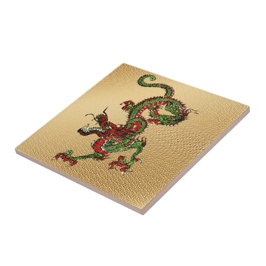 Chinesischer Drache Fliese (Seite)