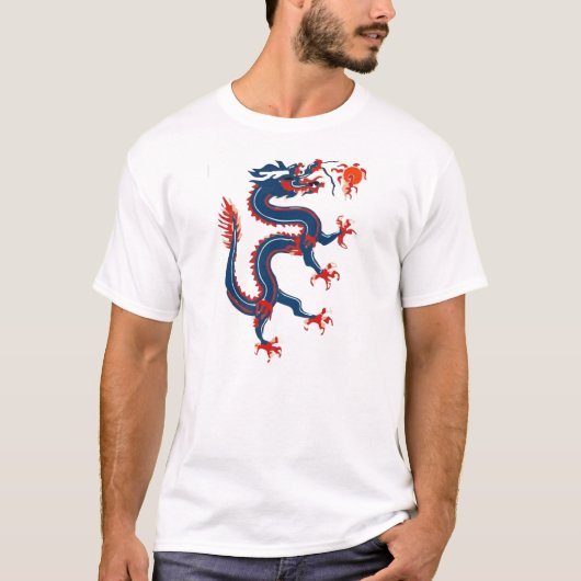 Chinesischer Drache für neue Jahre T-Shirt (Vorderseite)
