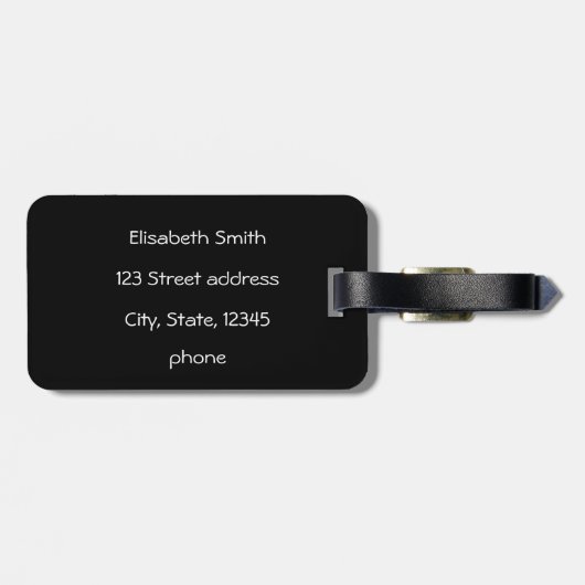 chinesischer Drache Gepäckanhänger (Rückseite horizontal)