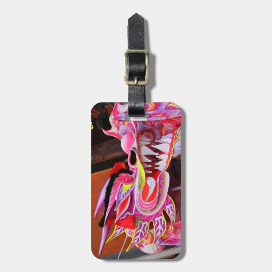 Chinesischer Drache Gepäckanhänger (Vorderseite vertikal)