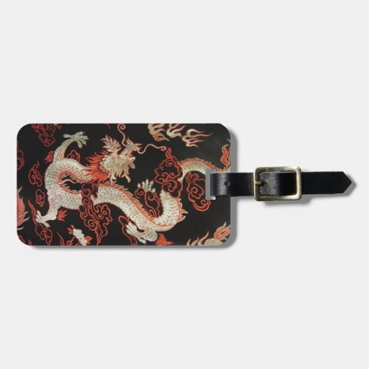 Chinesischer Drache Gepäckanhänger (Vorderseite horizontal)