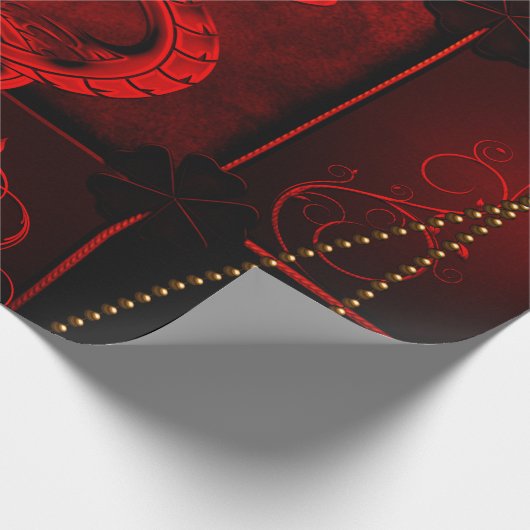 Chinesischer Drache Geschenkpapier (Ecke)