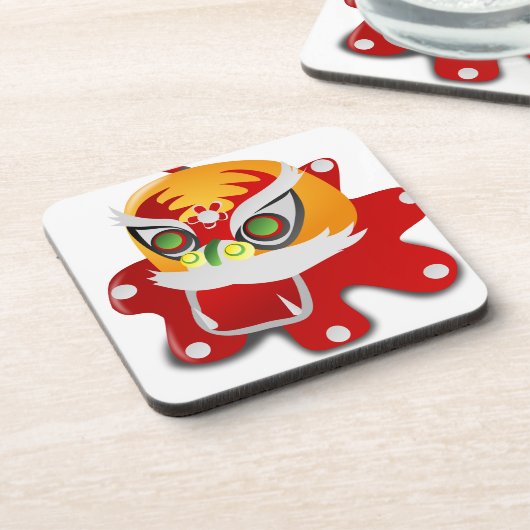 chinesischer Drache Getränkeuntersetzer (Linke Seite)
