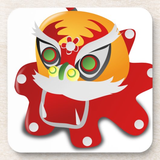 chinesischer Drache Getränkeuntersetzer (Vorderseite)