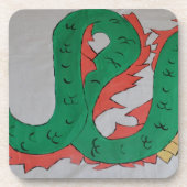 Chinesischer Drache Getränkeuntersetzer (Vorderseite)