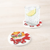 chinesischer Drache Getränkeuntersetzer (Seite)