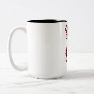 Chinesischer Drache – Gib niemals auf Zweifarbige Tasse