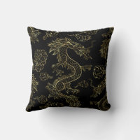 Chinesischer Drache Gold und Schwarz