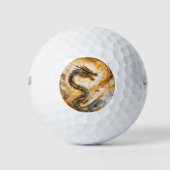 Chinesischer Drache Golfball (Vorderseite)